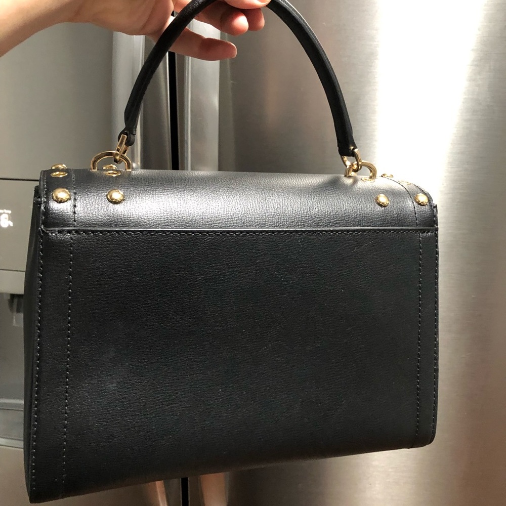 Michael kors top handle medium kinsley satchel   New with tags BLACK - Picture 2 of 7